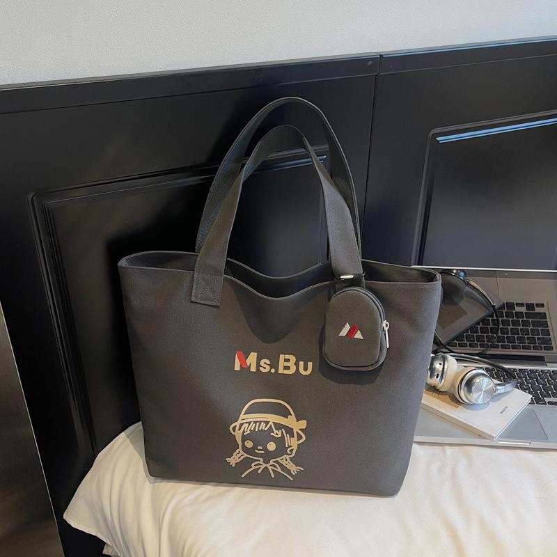 Trendy Women's Cute Cartoon Underarm Tote: Versatile Handbag for Casual Commuting & Mommy Needs