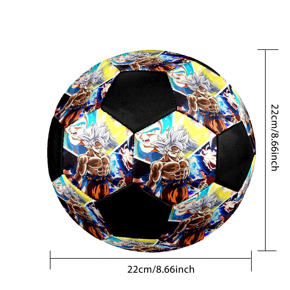 Dragon Ball Indoor Soccer Ball Colorful Machine Stitched PVC Size 5 Team Training Competition Ready Durable High-Bounce Cool Sports Gift