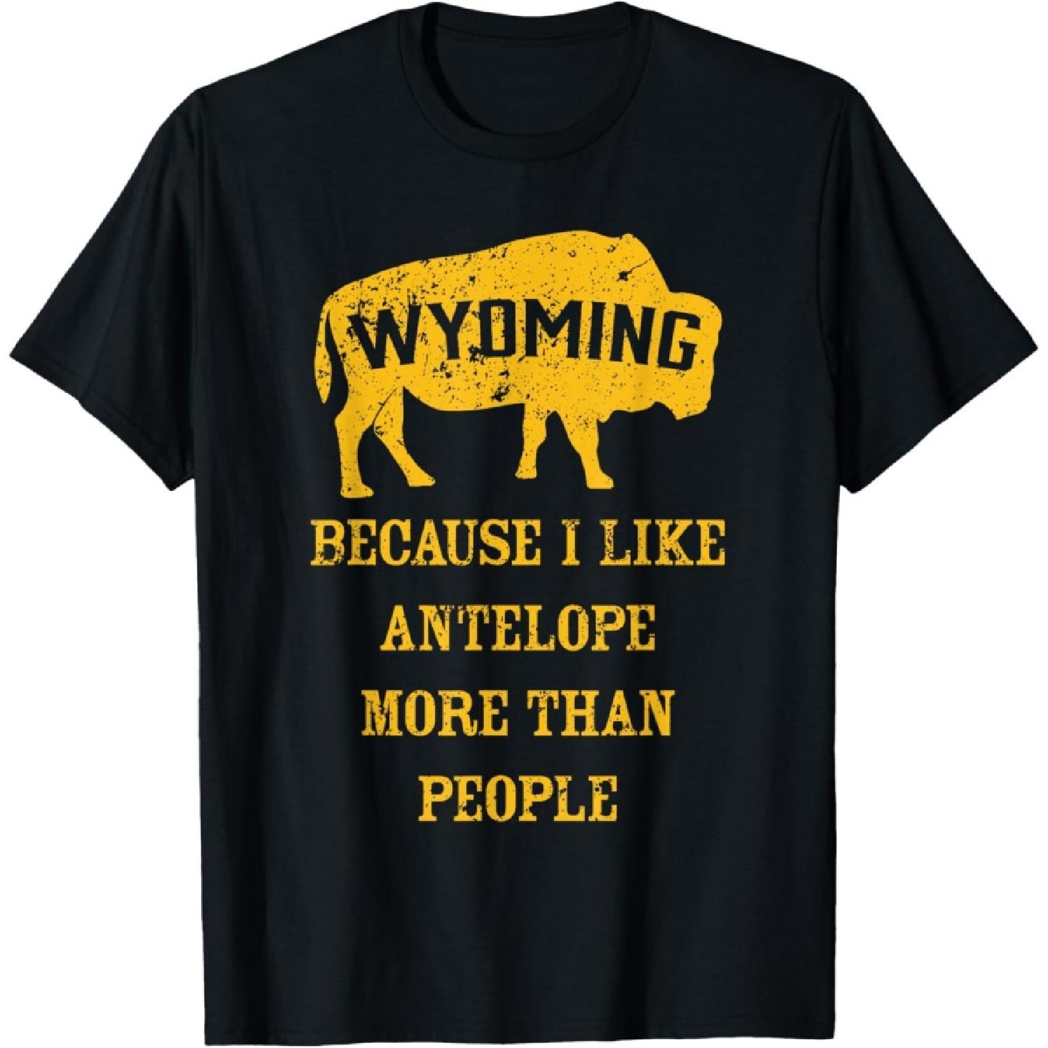 Wyoming Buffalo Vintage Distressed State Pride T-Shirt T-Shirt S