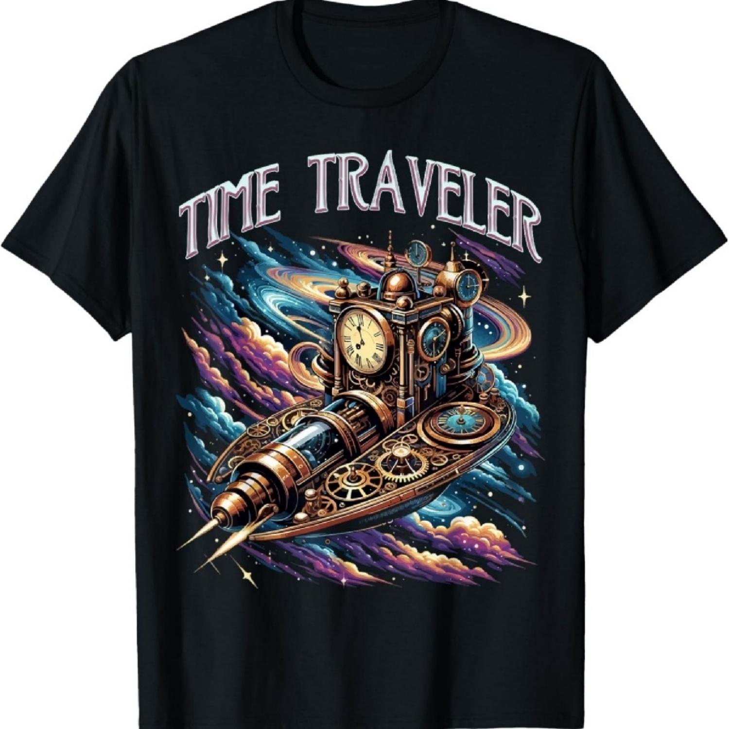 Забавная футболка про корабль для путешествий во времени, путешественника во времени, будущее, космические путешествия S