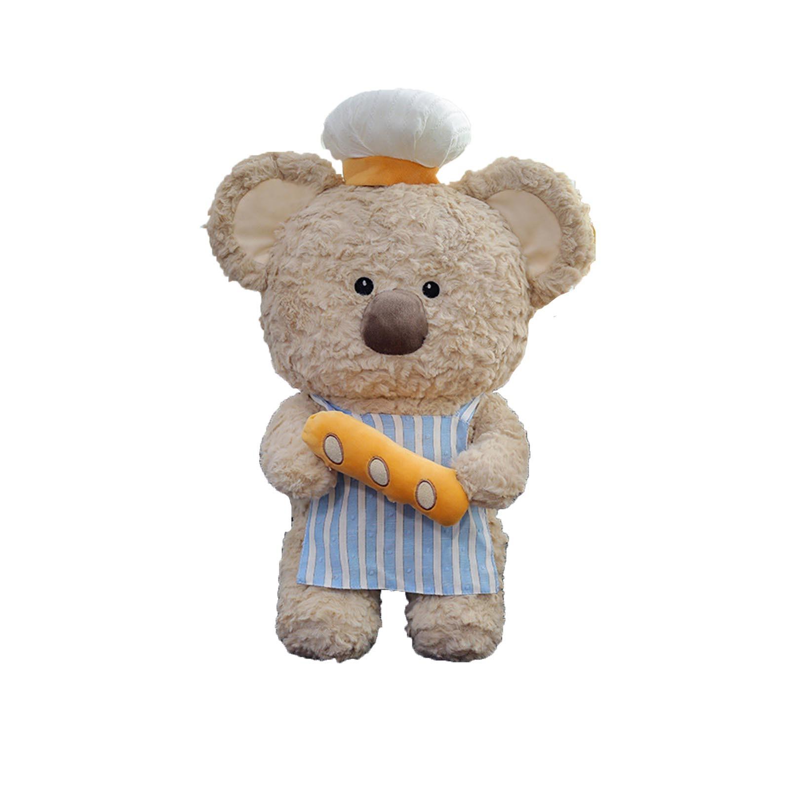 

Baking Doll Plush Toy High-value Chef Bear Doll Birthday Gift Doll One Size бежевий