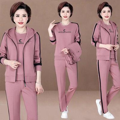 Costume de sport décontracté pour femmes, grande taille, pull, pull + pantalon de sport, costume trois pièces, automne/hiver