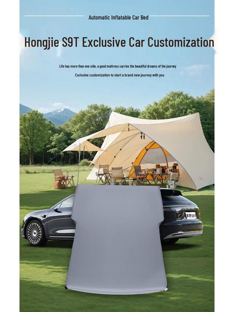 Hongjie S9T Automatratze: Automatisches aufblasbares Bett für Rücksitz und Kofferraum