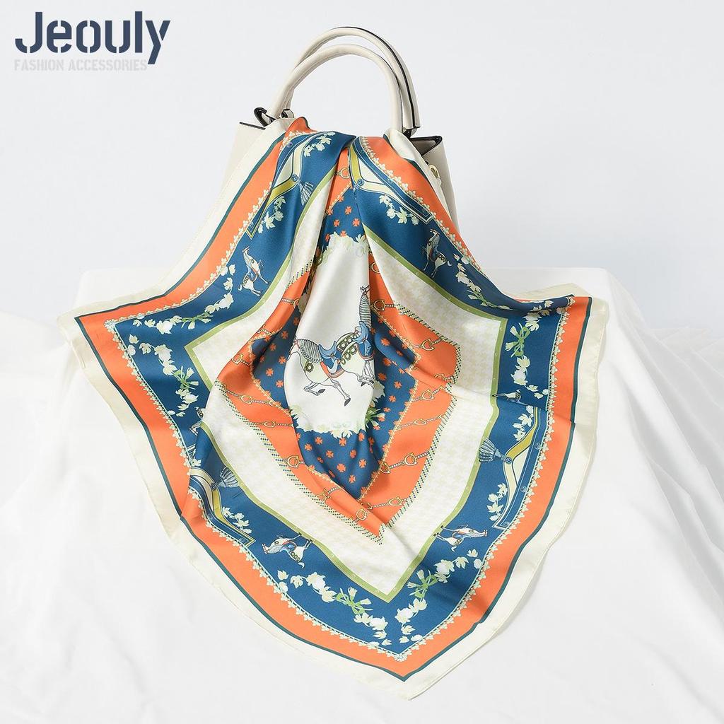 Cross-Border 70cm Silk Cashew Print Scarf - Autumn/Winter Women's Fashion Headscarf