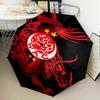 1PC Fc Crest Design Printed Umbrella Folding Umbrella, Automatic Umbrella 8-Frame for Travel, Camping Fan Gifts Christmas Gifts
