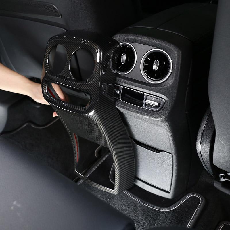 For Mercedes-Benz G-Class W464 W465 2019-2026 Carbon Fiber Rear Air Condition Outlet Vent Frame Cover Trim Car Accessories