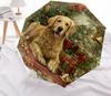 Christmas dog, automatic folding umbrella, portable and foldable design, 8 ribs, a Christmas or birthday gift.