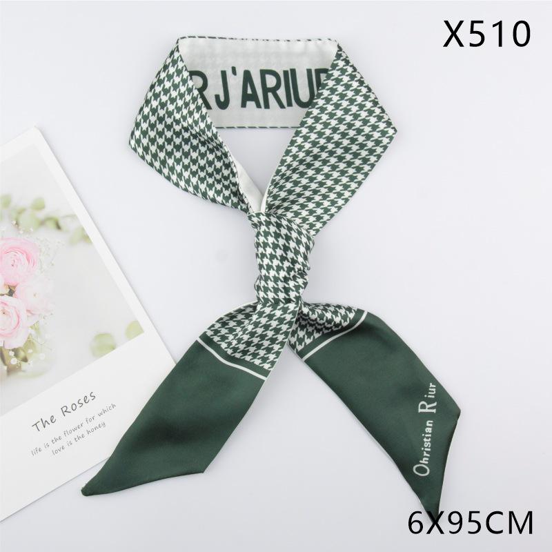 Versatile Vintage Silk Scarf: Hair Tie, Headband, Bag Accessory