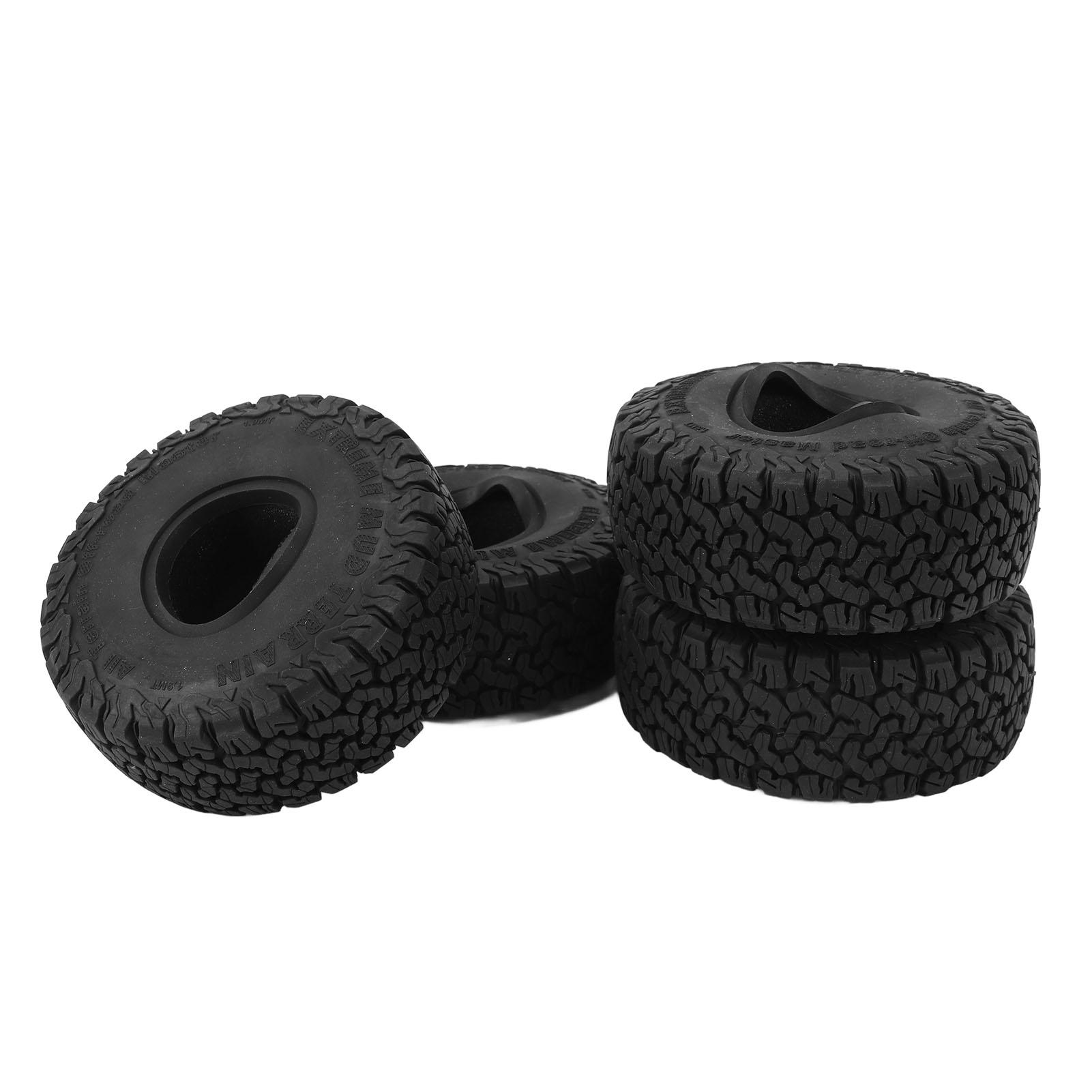 

4pcs 1.9 Inch RC Crawler Wheel Tyre Shock Absorption RC Rubber Tyre Set for Hsp for Redcat for Traxxas RC Car