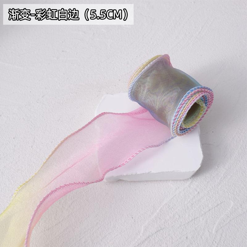 Chiffon Ribbon Organza Satin Lace for For DIY Bows Gift Wrapping Flower Bouquet Hair Accessories Sewing Trim Crafts Materials