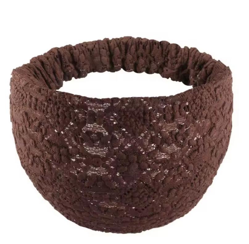 Solid Hollow Flower Headband Temperament Hair Hoop Korean Style Lace Hairbands Non Slip Headwear Girls Wide Side Head Wrap Gifts