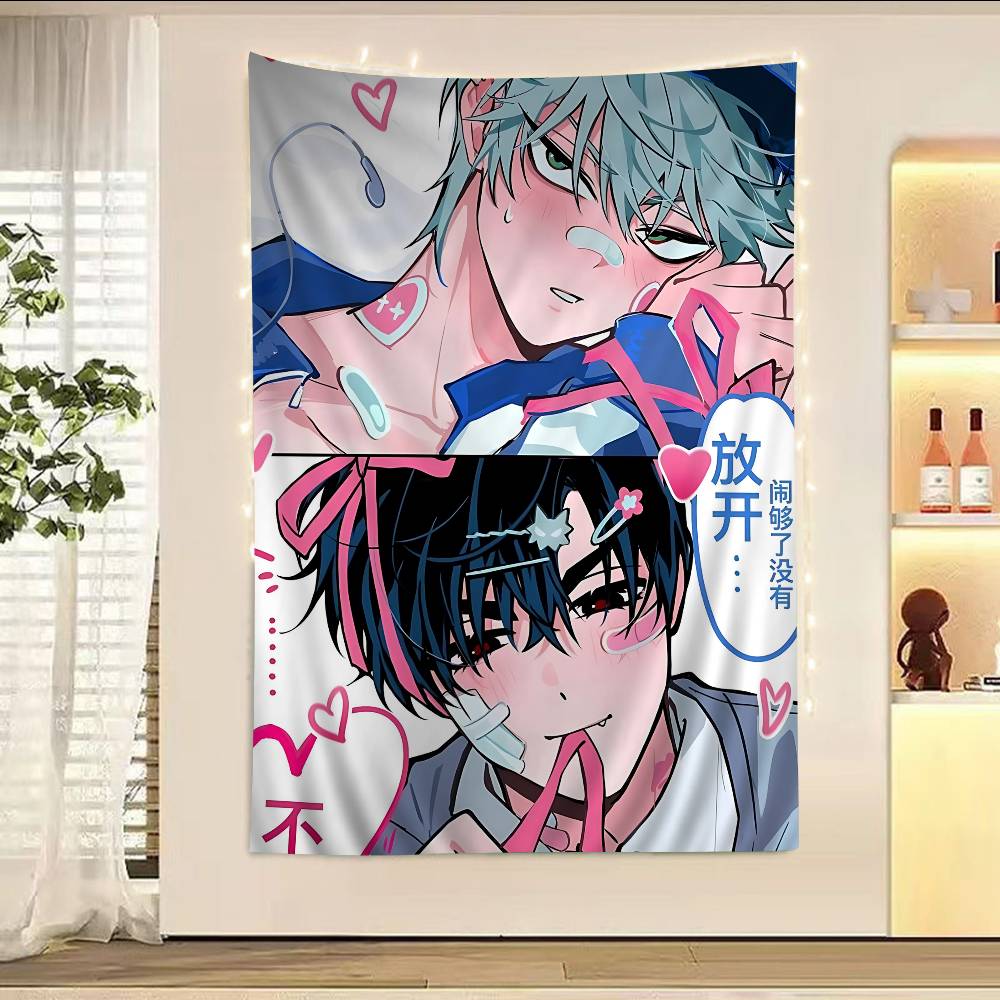 Anime ALIEN STAGE Cartoon Tapestry Wall Hanging Decoration Household Home Decor
