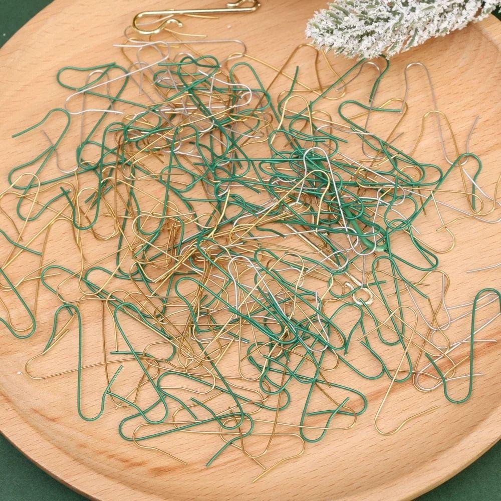 100/150/300Pcs Reusable Christmas Tree Hook Ornaments Rustproof 4cm S-Shaped C-Shaped Hooks Waterproof Universal
