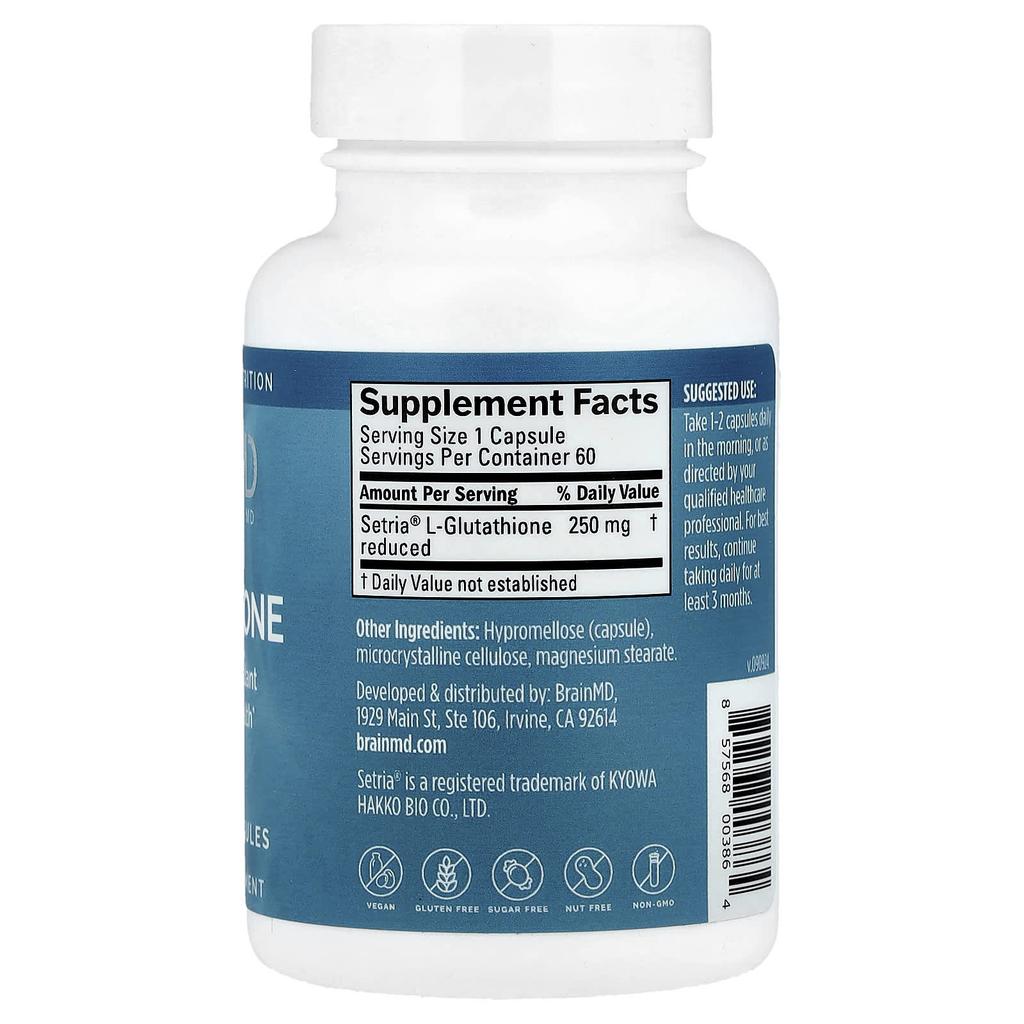 Glutathione, Veggie Capsules 60 (250Mg per capsule)