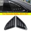 For Chevrolet Malibu 2016- Car Rear Louver Window Side Shutter Cover Trim Sticker Vent Scoop ABS Carbon Fiber Accessories