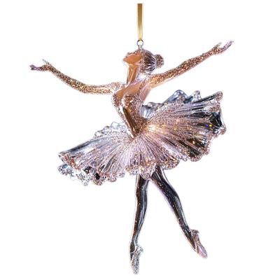 Sparkling Acrylic Crystal Ballerina Christmas Ornaments Home Decor Atmosphere Pendants For Christmas Tree Hanging Decorations