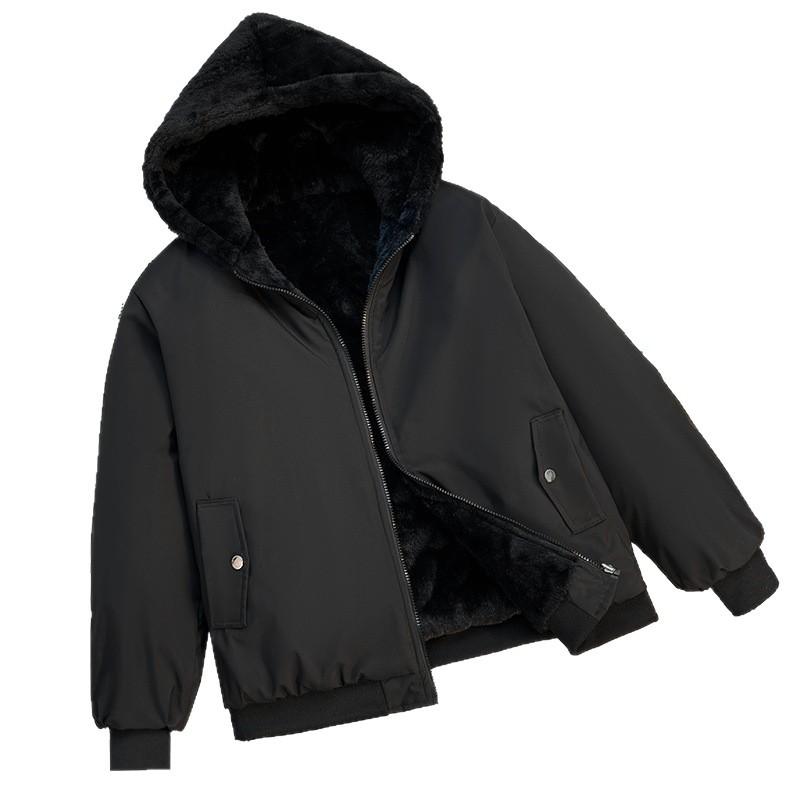 Double-sided Velvet Lining, Thickened Warm Workwear Parkas, Down-padded Jackets, Women's Winter Jackets