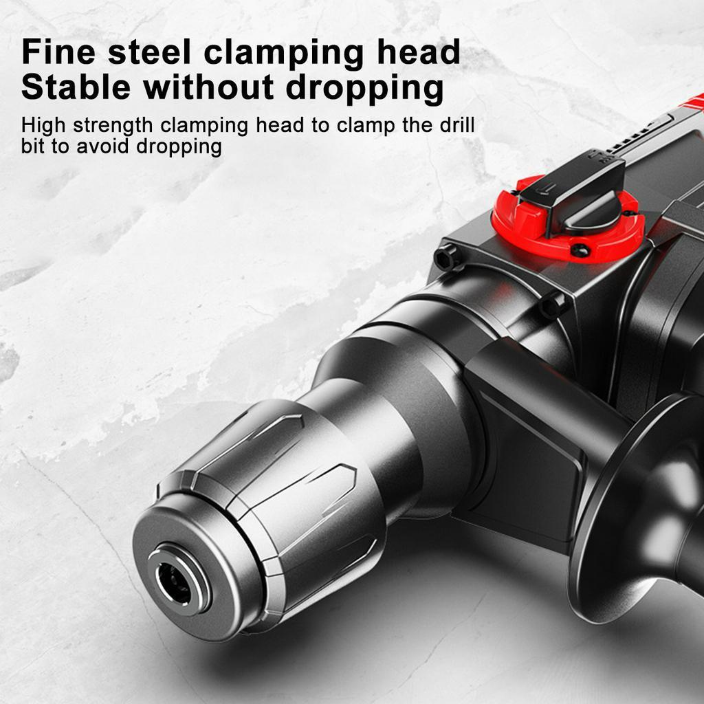 220V Multi-function Industrial Electric Drill Hammer Impact High Power Professional Rotary Hammer Puncher Demolition 4980W
