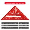 7" Aluminum Alloy Woodworking Try Square - 90° Metric/Imperial Right Angle Ruler