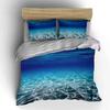 Clear Seawater Ripple Patterns Bedding Set 1 Duvet Cover 2 Pillowcases For Adult And Children Luxury Gift Full Size