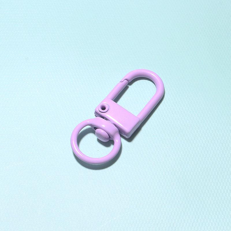 Handmade U-Shaped Painted Door Buckle Keychain Spray Paint DIY Accessory Pendant