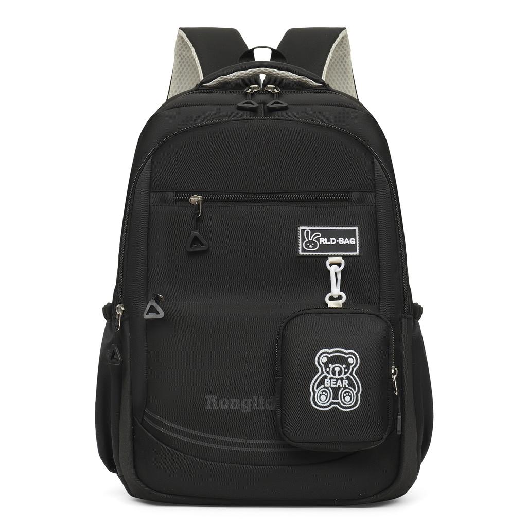 2026 New Large Capacity Lightweight Dual-Shoulder Backpack for Junior High School Girls Campus High Aesthetic Value School Bag