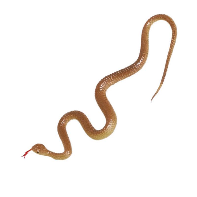 45cm Realistic Rubber Snake Simulation 3D Anaconda Toys Rubber Fake Snake Halloween Decoration Ornament Gift for Children
