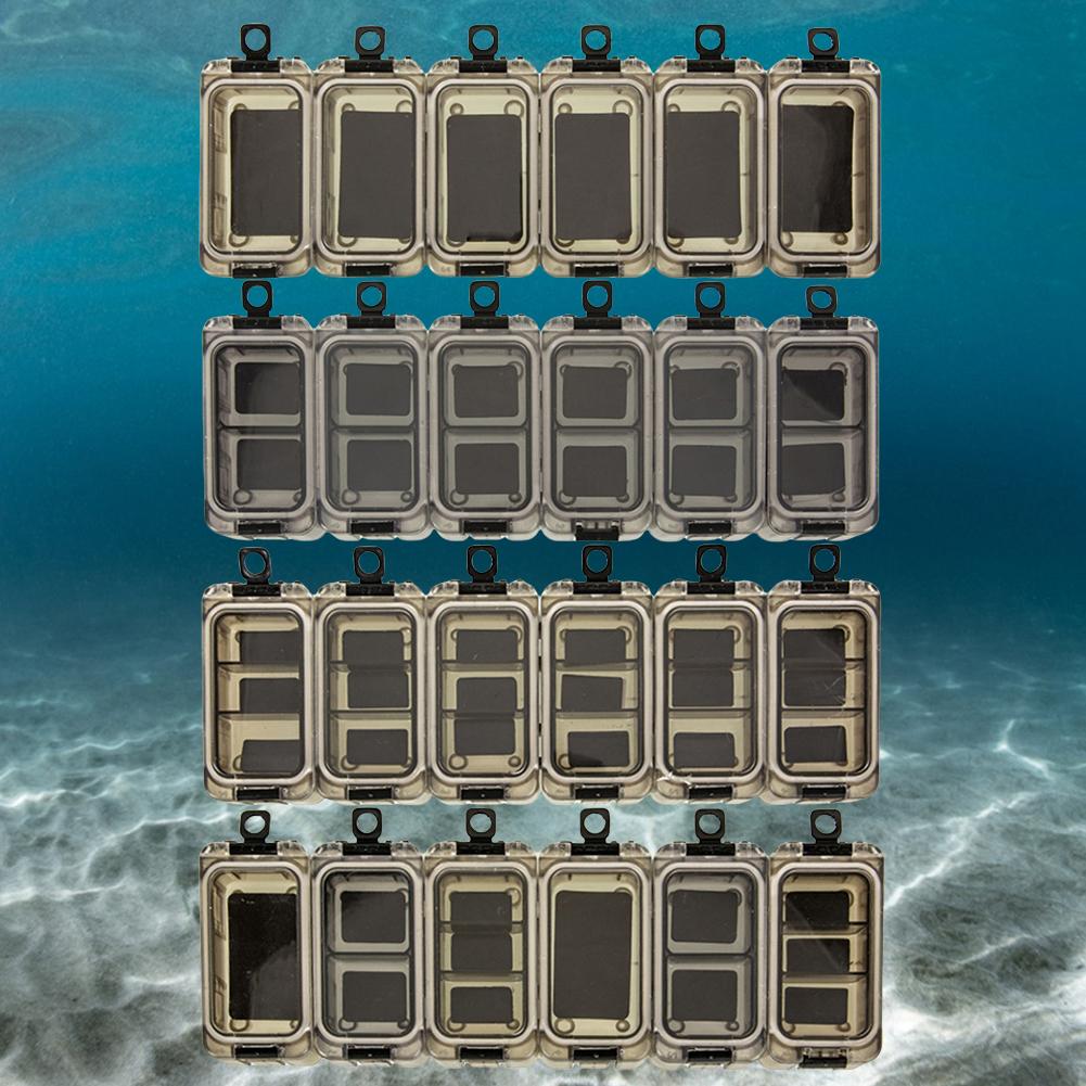 6Pcs Magnetic Fishing Hook Outdoor Fishing Gear Accessories Box Expandable Outdoor Fishing Box for Bass Carp Fishing Accessories