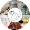 1pc Stainless Steel S-Shape Hooks Kitchen Hanging Metal Storage Hook Multi-Function Clothes Bags Hanging Hook Home Accessories