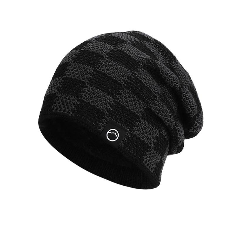 Winter Knitted Cap Women Men Fleece Lined Casual Outdoor Supplies Activities