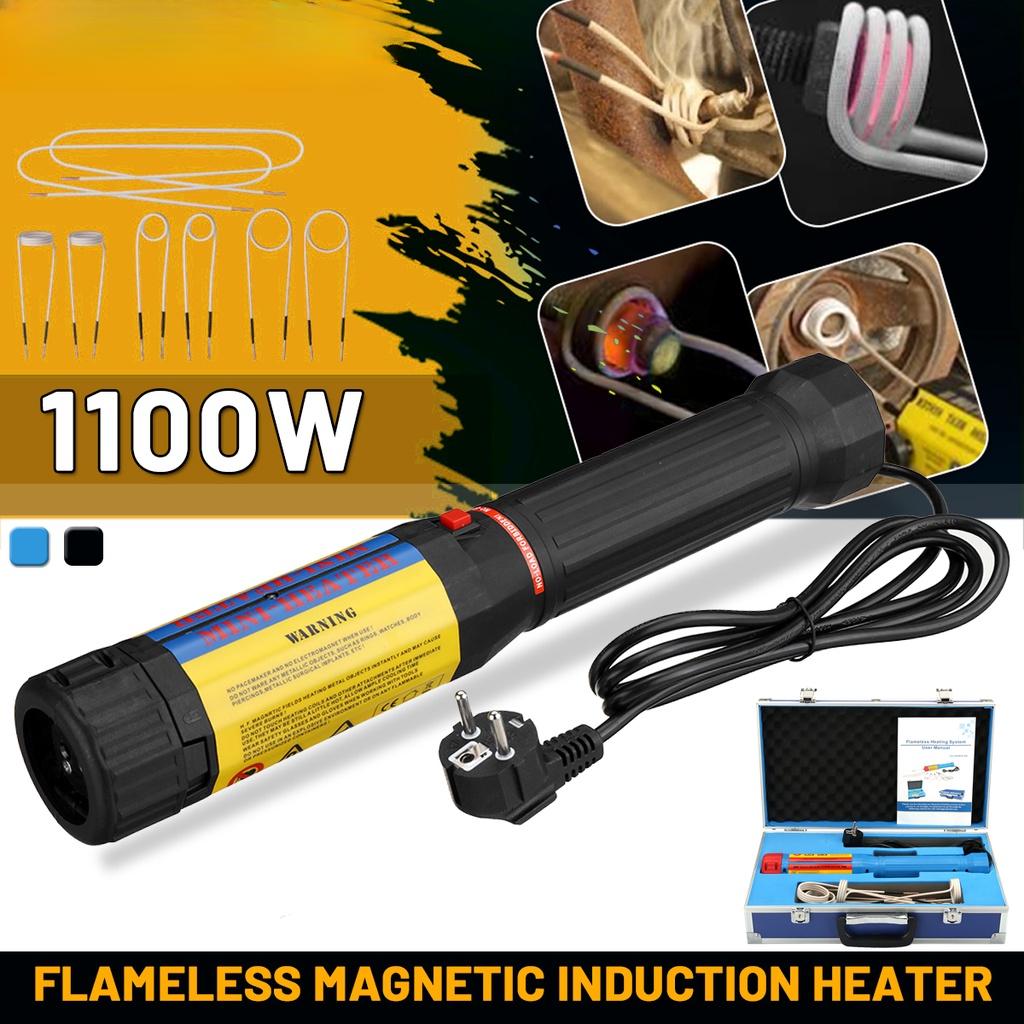 Mini Flameless Electromagnetic Induction Heater With 8 Pieces Coil Kits For Auto Use Bolt Remover Repair Machine 1100W