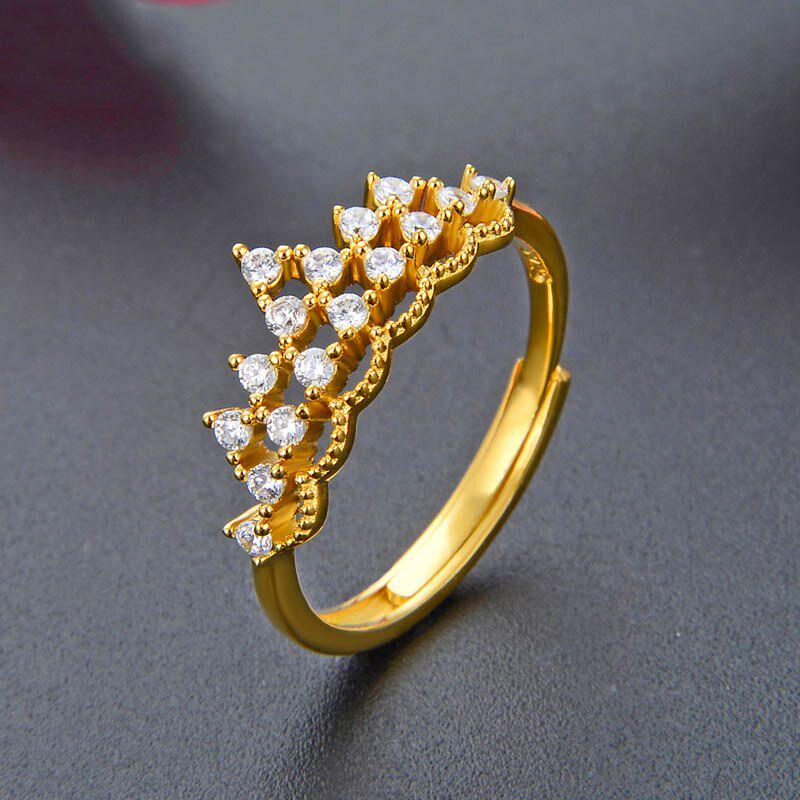 

Танцизное женское классическое кольцо из стерлингового серебра 925 пробы с цирконом, женские ювелирные изделия, свадебное обещание, подарок для вечеринки Resizable