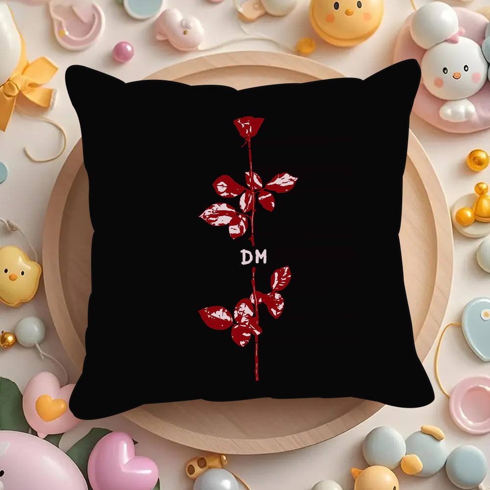 Band D-depeches black Mode  Pillowcases cushion covers living room sofas home decor gifts