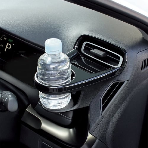Tsuchiya Yac Car Model Specification Toyota MXPK1# Aqua Specification Air Conditioner Drink Holder for Driver Seat Black 180 x 210 x 135mm SY-A14