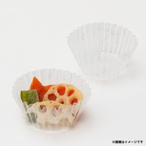 Artem Side Dish Cups, No. 5 Round Lunch Box Cups, 500 Count, Unryu White, Microwave Safe, Made In Japan, Commercial Use, Film Case, A117475