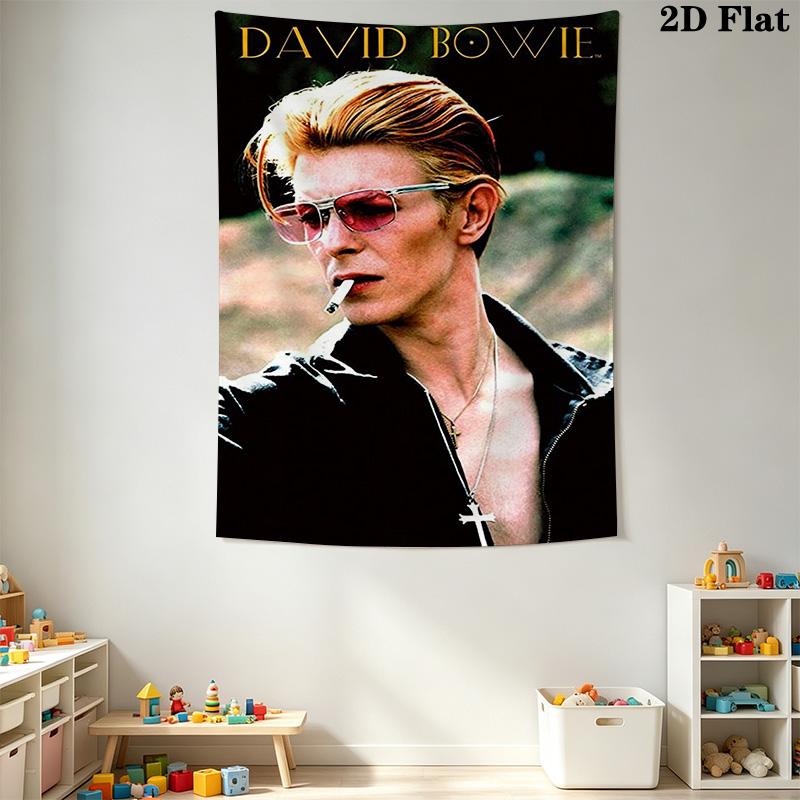 David Bowie Wall Tapestry Art Tapestry Background Cloth Fashion Print Background Cloth Wall Decoration Atmospheric Background Cloth