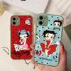 B-Betty Cute B-Boop  Phone Case For iPhone 11 12 13 14 15 16 Pro Plus X XS MAX Matte Bumper Shockproof Cover
