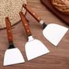 LIJIA KITCHENWARE Wooden Handle Stainless Steel Spatula Set