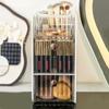 Plastic Cosmetic Storage Box Space Saving Makeup Storage Container Stationery Storage Box  for Home