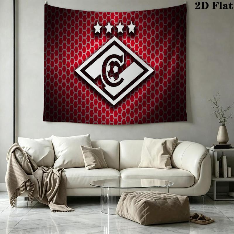 FC Spartak Moscow Wall Tapestry Aesthetic Wall Hanging Printed Fabric Blanket Decorative Tapestries for Bedroom Living Room Home Decor