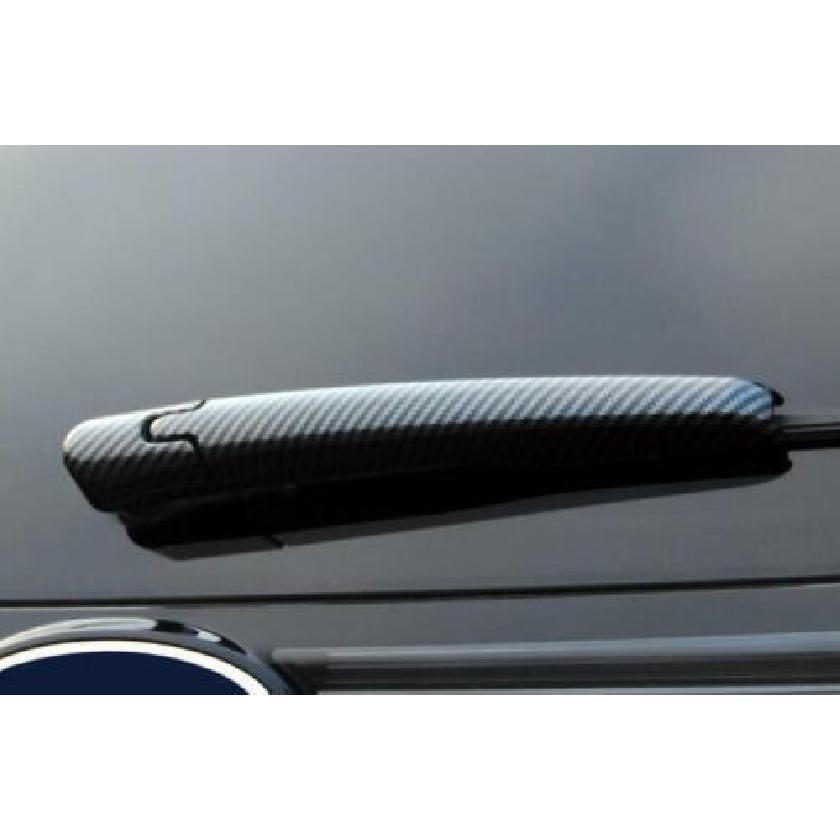 2PCS Tail Rear Window Wipers Carbon Fiber Cover Trim Fit For Ford Edge 2015-2021