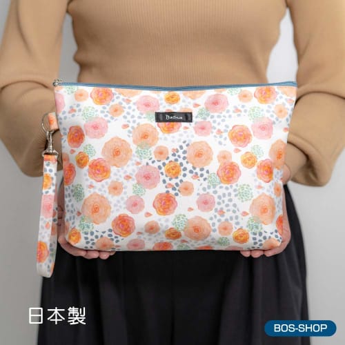 Bosno Diaper Pouch Clutch Type Odorless Bag Bos/white/s Size 30 Pieces Included Bag Color: White/pouch: Clutch/rose Pink