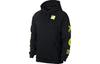 Sweatshirts Men's Black Green Hooded Moderate Regular BQ0298-010