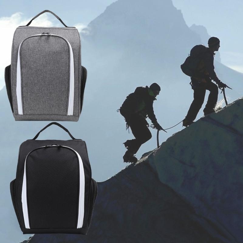 Golf Shoe Bag with Ventilation & Outside Pocket Travel Shoes Pouch Golf Shoe Carry Tote Bag Zippered Sport Shoes Bag