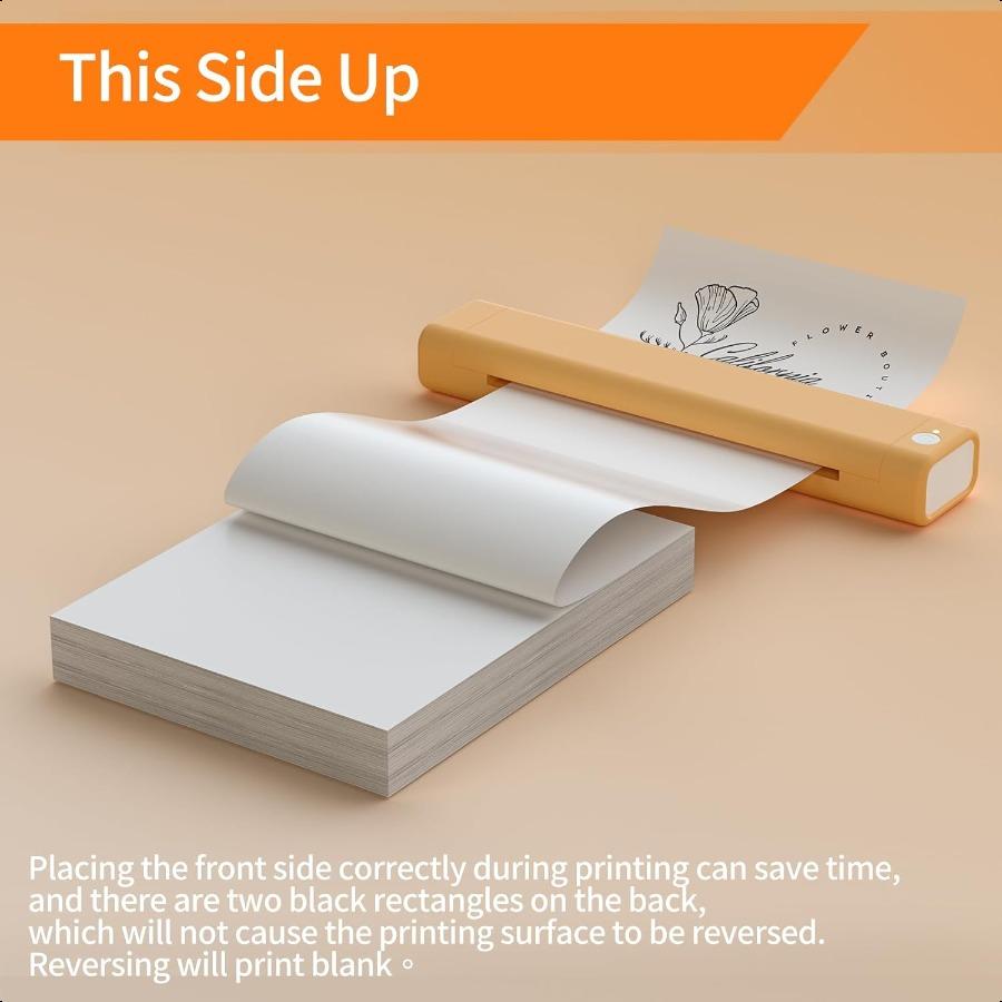 Thermal Printer Paper 8.5 x 11 Thermal Papers Continuous Thermal Printer Paper Multipurpose Thermal Paper for JADENS Itari M08F