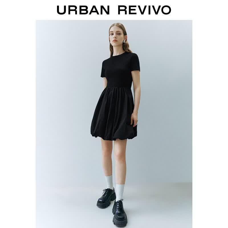 UR 2026 Women s Round Neck Tulip Dress S