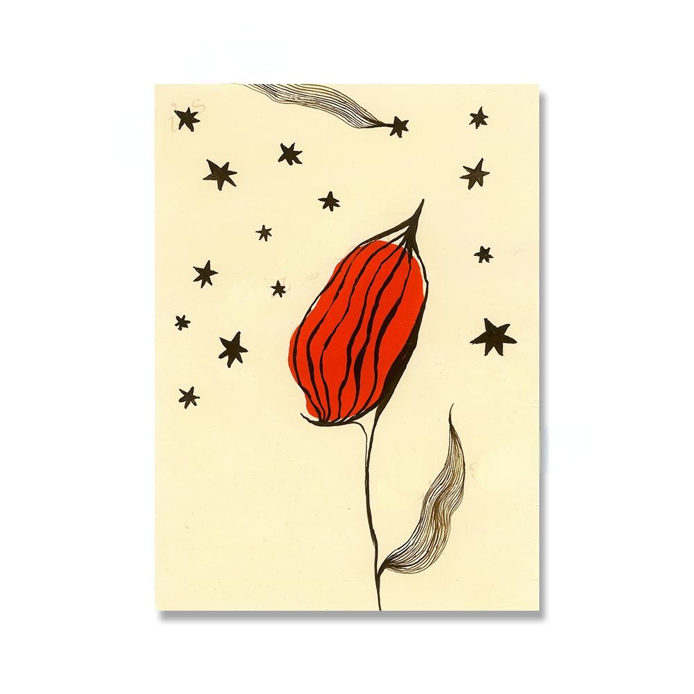 

Винтажный современный абстрактный звездный сад середины века, мини-принты, холст, картина, постер, солнечные цветы, фотографии, декор для детской комнаты 21x30cm No Framed