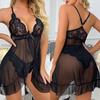 Erotic Woman Sleepwear Sexy Lingerie Pajamas Porno Sleepwear Nightgown Transparent Dress Sexy Underwear Baby Doll Teddy Costumes