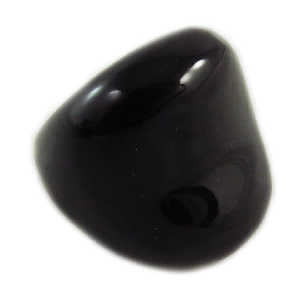 Bague Créateur 'Mineralia' Jade Noir - 30 mm