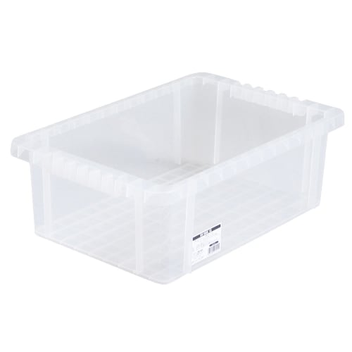 

JEJ Astage NV Box #13 Clear Disaster Preparedness Box, W 28.7 x D 43.5 x H 14.5 cm